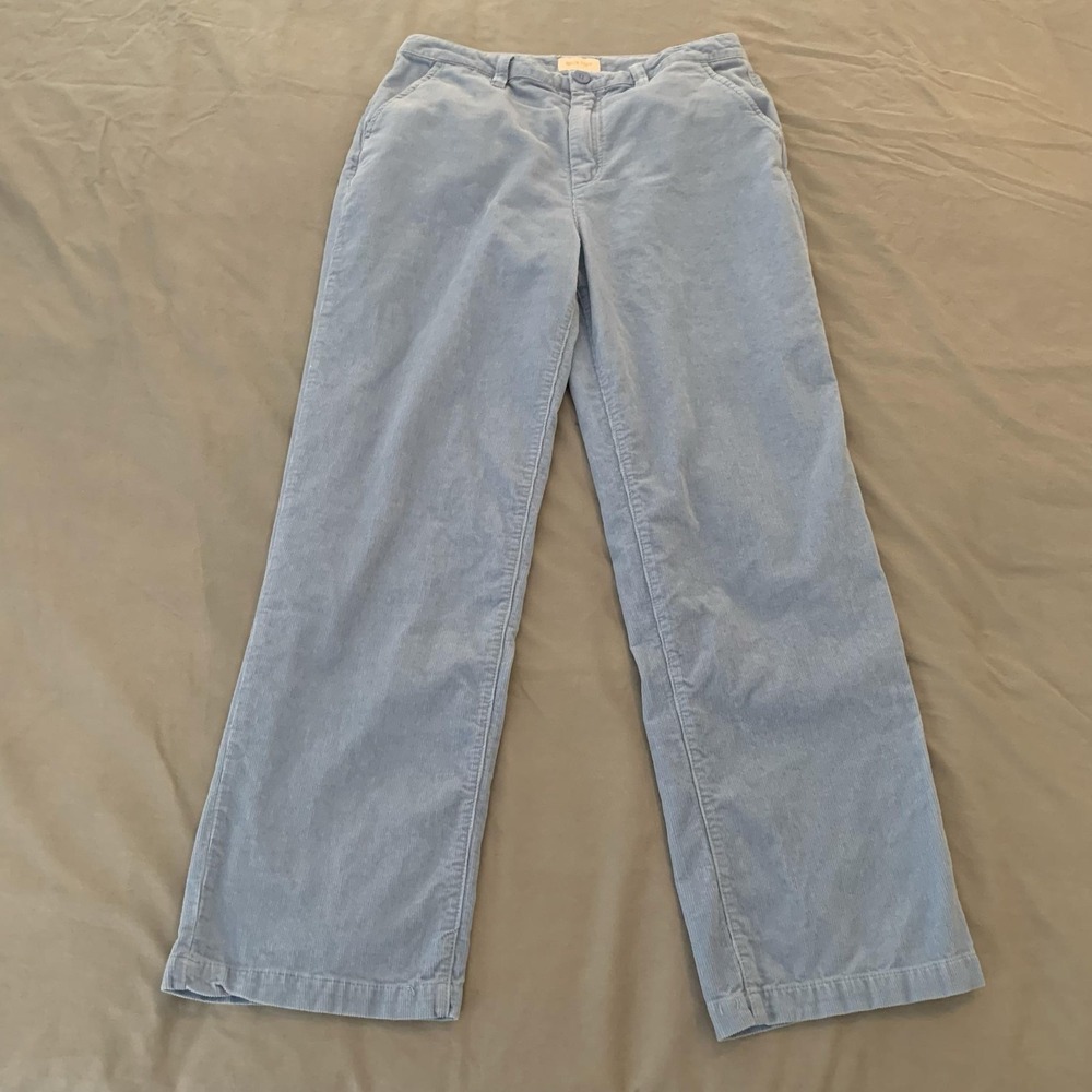 Brixton Pants Mens 28x26 Blue Corduroy Chino Straight Leg Flat Front Casual Y2K